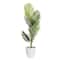 American Art Decor 4ft. Palm Tree in White Ceramic Pot